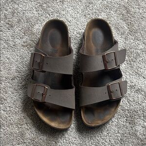 Women’s Birkenstock Arizona Slide Brown Sandals